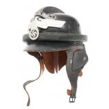 WWII GERMAN NSKK MOTORCYCLE CRASH HELMET