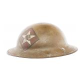WWI USMC 6th MARINE M1917 PAINTED HELMET SHELL