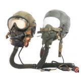 KOREAN WAR USAF TYPE A-13 & H-7151 FLIGHT HELMETS