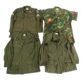 VIETNAM WAR US ARMY OG-107 & ERDL JUNGLE JACKETS