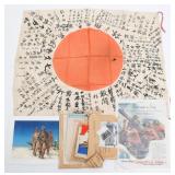 WWII JAPANESE ARMY YOSEGAKI HINOMARU FLAG GROUPING