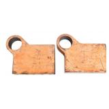 PEARL HARBOR SALVAGED USS ARIZONA METAL BOOKENDS