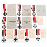 WWII GERMAN 2nd CLASS IRON CROSSES & PACKETS