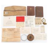 WWII US ARMY NAMED DOCUMENT GROUPING