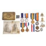 WWI BRITISH NAVY & ARMY MEDAL GROUPINGS