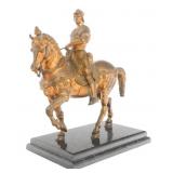 BRONZE STATUE 'EQUESTRIAN STATUE OF COLLEONI'