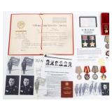 HERO OF THE SOVIET UNION GOLD MEDALS GROUPING