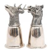 1970s STAG & HORSE STIRRUP CUPS by GUCCI