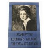 WWI US YMCA PROPAGANDA POSTER by WT BENDA