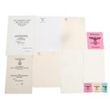 REENACTOR WWII GERMAN LETTERHEAD & CERTIFICATES