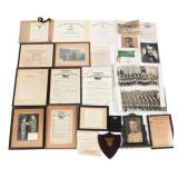 1930s - WWII US ARMY DIPLOMAS, CITATIONS & PHOTOS