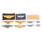 WWII - KOREAN WAR FLIGHT SURGEON & NURSE WINGS