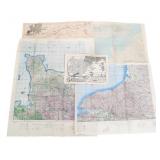 WWII US WESTERN EUROPE & NORTH AFRICA MAPS