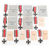 WWII GERMAN 2nd CLASS IRON CROSSES & PACKETS