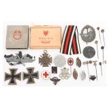 WWII GERMAN HEER MEDALS, BADGES & CIGARETTES