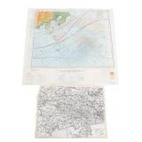 WWII US GERMAN & JAPANESE MAINLAND MAPS