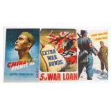 WWII US WAR BOND & PROPAGANDA POSTERS