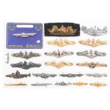 WWII - COLD WAR USN SUBMARINE & PATROL BADGES