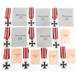 WWII GERMAN 2nd CLASS IRON CROSSES & PACKETS