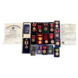 WWII US ARMED FORCES MEDALS & DOCUMENTS