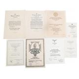 WWII GERMAN ARMED FORCES NAMED AWARD CERTIFICATES
