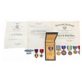 WWII - KOREAN WAR US ARMY NAMED MEDALS GROUPING