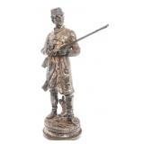 CHARLES ANFRIE 'STANDING SOLDIER' BRONZE STATUE