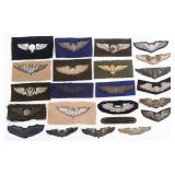 WWII USAAF QUALIFICATION BULLION WINGS INSIGNIA