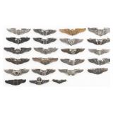 WWII USAAF 1' STERLING QUALIFICATION WINGS