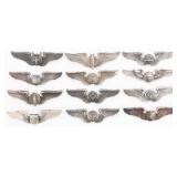 WWII USAAF STERLING PILOT, GUNNER, NAVIGATOR WINGS