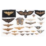 WWII USN QUALIFICATION WINGS & CAP BADGE