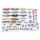 COLD WAR US ARMY & AF SILVER WINGS, CBI & BADGES