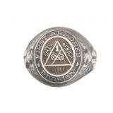 WWII US 1st ARMORED DIVISION STERLING SILVER RING