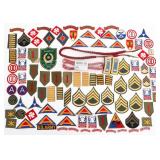 WWII - COLD WAR US ARMY UNIT PATCHES & RANKS