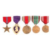 WWII US ARMY 102nd INFANTRY NAMED MEDAL GROUPING