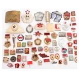 COLD WAR SOVIET CAP BADGES, PINS & INSIGNIA