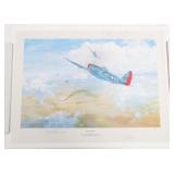 'THE ACE'S PURSUIT' GABRESKI SIGNED AP LITHOGRAPH