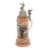 WWI IMPERIAL GERMAN REGIMENTAL BEER STEIN