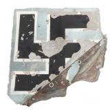 WWII RECOVERED GERMAN AIRCRAFT TAIL FIN PART
