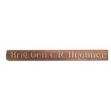 WWII US ARMY GENERAL CLARENCE HUEBNER NAME PLATE