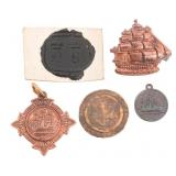 20th C. BRITISH NAVY HMS VICTORY MEMENTO & SEAL