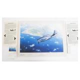 'IT BEGAN AT WAKE ISLAND' SIGNED AP LITHOGRAPH
