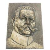 WWI GERMAN FIELDMARSHAL HINDENBERG PLAQUE
