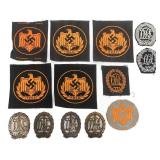 WWII GERMAN DRL SPORTS BADGES & BEVO PATCHES