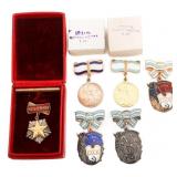 WWII SOVIET SILVER MATERNAL GLORY & HEROINE ORDERS