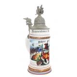 GERMAN FIELD ARTILLERY RGT. 14 BEER STEIN