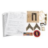 WWII USMC NAMED 6th MARINE MACHINE GUNNER GROUPING