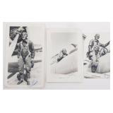 WWII US AIR FORCE NAMED & SIGNED PILOT PHOTOS