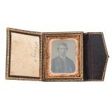 19th C. US AMBROTYPE PHOTO PORTRAIT