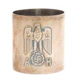 WWII GERMAN ADOLF HITLER SILVER NAPKIN RING